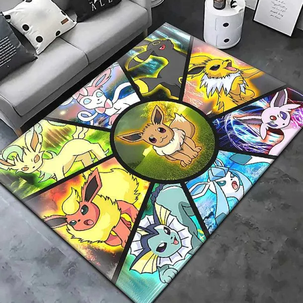 Pokemon Teppich (Rechteck) In Verschiedenen Grosen Und Motiven