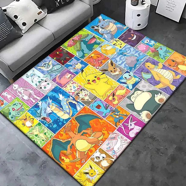 Pokemon Teppich (Rechteck) In Verschiedenen Grosen Und Motiven