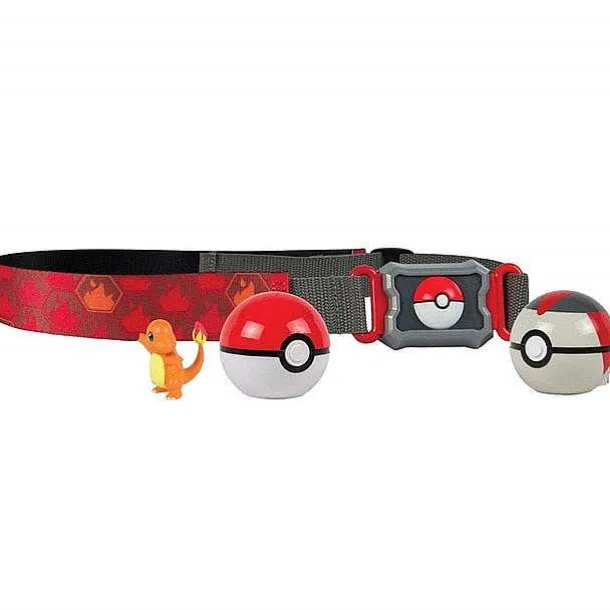 Pokemon Trainer Set Mit Gurtel, Pokeball, Tasche Und Figur