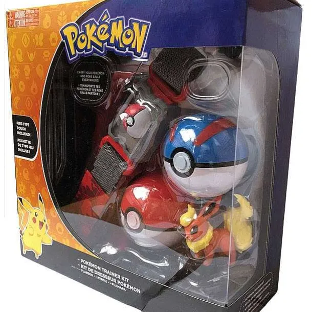 Pokemon Trainer Set Mit Gurtel, Pokeball, Tasche Und Figur