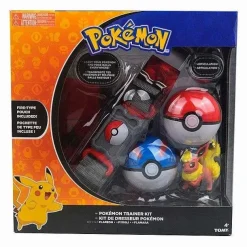 Pokemon Trainer Set Mit Gurtel, Pokeball, Tasche Und Figur