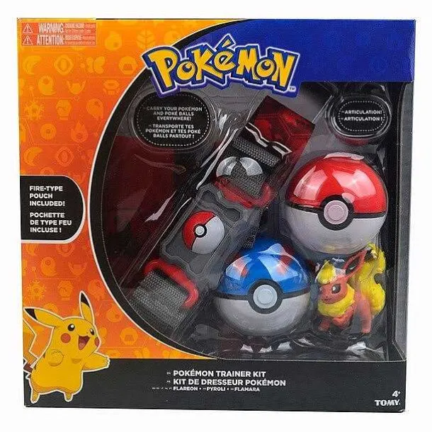 Pokemon Trainer Set Mit Gurtel, Pokeball, Tasche Und Figur