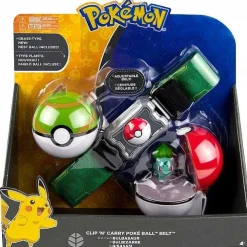 Pokemon Trainer Set Mit Gurtel, Pokeball, Tasche Und Figur