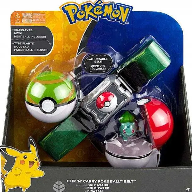 Pokemon Trainer Set Mit Gurtel, Pokeball, Tasche Und Figur