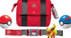 Pokemon Trainer Set Mit Gurtel, Pokeball, Tasche Und Figur