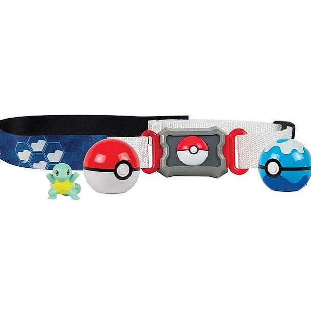 Pokemon Trainer Set Mit Gurtel, Pokeball, Tasche Und Figur