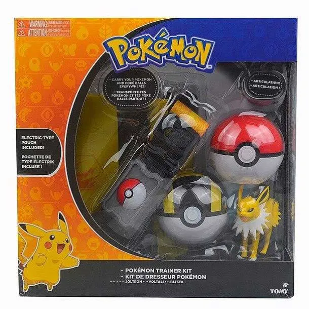 Pokemon Trainer Set Mit Gurtel, Pokeball, Tasche Und Figur