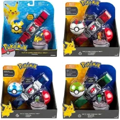 Pokemon Trainer Set Mit Gurtel, Pokeball, Tasche Und Figur