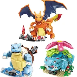 Pokemon Turtok, Bisaflor, Glurak Action Baustein Figuren