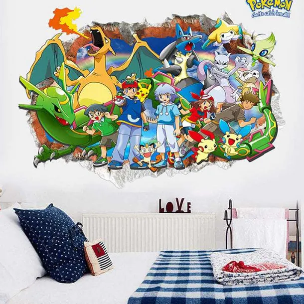 Pokemon Wandsticker (11 Motive Zur Auswahl)