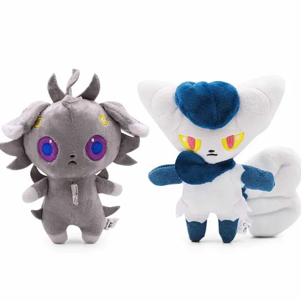 Psiau - Espurr Oder Psiaugon - Meowstic Kuscheltiere Plusch Pokemon (Ca. 17Cm - 19Cm)