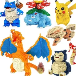 Relaxo, Pikachu, Charizard, Pikachu U. A. Baustein Set (Viele Motive Zur Auswahl)