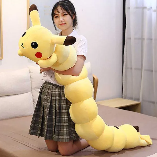 Riesiger Pikachu Kuschelwurm Stofftier