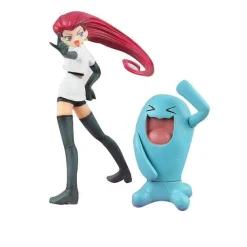 Rocket Team Jesse & Wobbuffet Pokemon Figur (Ca. 6.5-13Cm)
