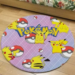 Runder Flanel Pokemon Teppich In Vielen Motiven