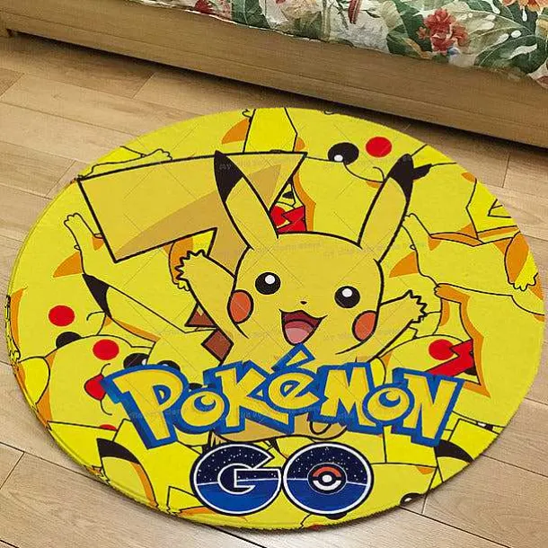 Runder Flanel Pokemon Teppich In Vielen Motiven