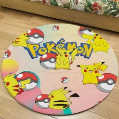 Runder Flanel Pokemon Teppich In Vielen Motiven