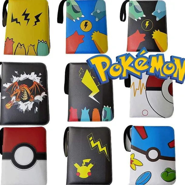 Sammelmappe Pokemon Karten, Din A4 Format, Bis 400 Karten