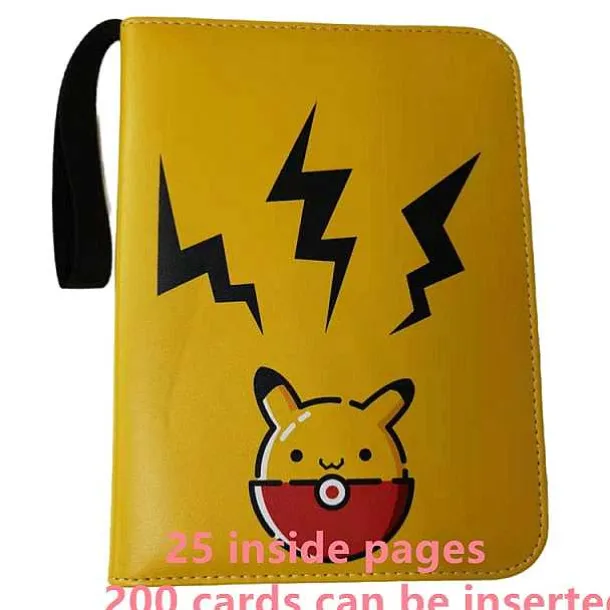 Sammelmappe Pokemon Karten, Din A4 Format, Bis 400 Karten