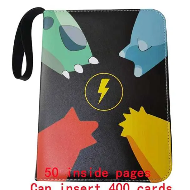 Sammelmappe Pokemon Karten, Din A4 Format, Bis 400 Karten