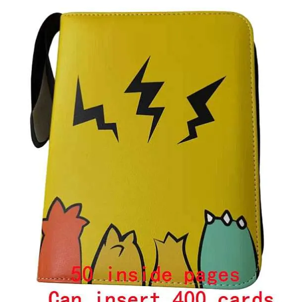 Sammelmappe Pokemon Karten, Din A4 Format, Bis 400 Karten