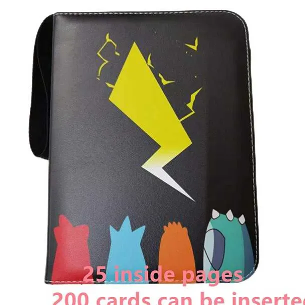 Sammelmappe Pokemon Karten, Din A4 Format, Bis 400 Karten