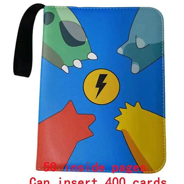 Sammelmappe Pokemon Karten, Din A4 Format, Bis 400 Karten