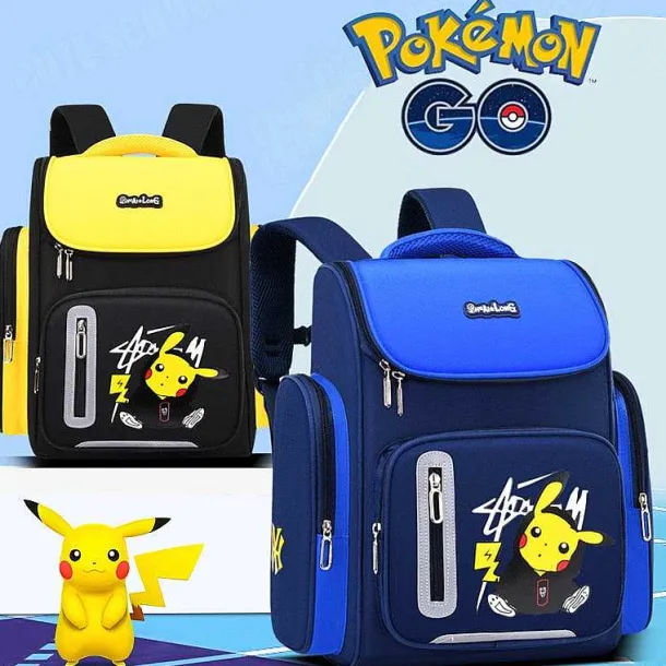 Schul Rucksack Mit Pikachu Pokemon Motiv