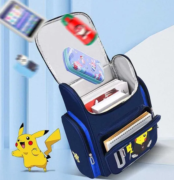 Schul Rucksack Mit Pikachu Pokemon Motiv