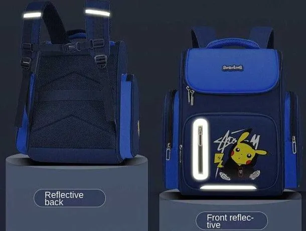 Schul Rucksack Mit Pikachu Pokemon Motiv