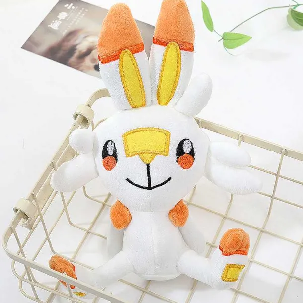 Scorbunny Hopplo Stofftier Aus Pokemon Schwert Und Schild (Ca. 23Cm)