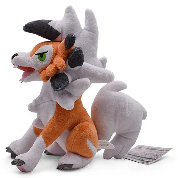 Sitzender Lycanroc Wolwerock Plusch Pokemon (Ca. 24Cm)