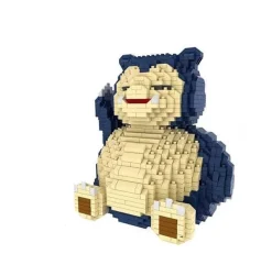 Sitzender Relaxo / Snorlax Pokemon Baustein Set