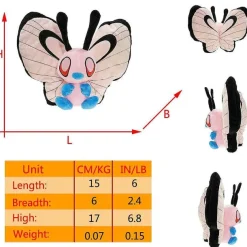 Smettbo Butterfree Plusch Pokemon In Verschiedenen Formen Und Grosen