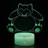 Snorlax Relaxo Nachtlicht Tischlampe 3D Led Lampe