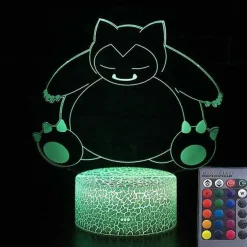Snorlax Relaxo Nachtlicht Tischlampe 3D Led Lampe