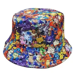 Sommerlicher Fischer Hut Und Sonnenschutz Mit Pokemon Motiven Fur Kinder