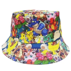 Sommerlicher Fischer Hut Und Sonnenschutz Mit Pokemon Motiven Fur Kinder