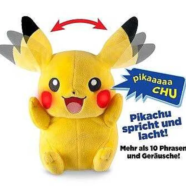 Sprechender Pikachu Kuschel Pokemon - Pikachu Spricht Und Lacht