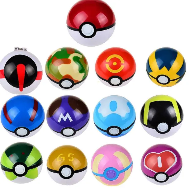 13 Stk. Pokeball Masterball Kollektion (Ca. 7Cm)