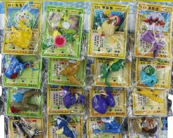 24 Stk. Pokemon Figuren (Ca. 2-6Cm) Mit Karten