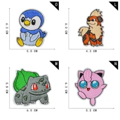 16 Stk. Pokemon Stoff-Patches Zum Aufnahen