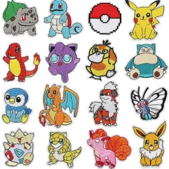 16 Stk. Pokemon Stoff-Patches Zum Aufnahen