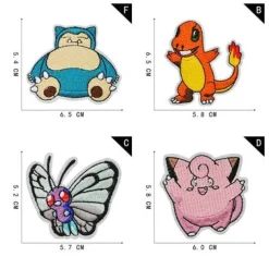 16 Stk. Pokemon Stoff-Patches Zum Aufnahen