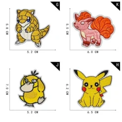 16 Stk. Pokemon Stoff-Patches Zum Aufnahen