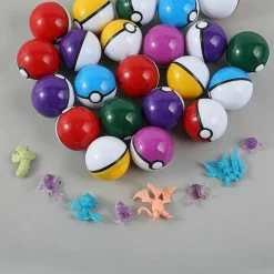 50 Stuck Pokemon Pokebälle, Gefullt Mit Figuren Und Sticker