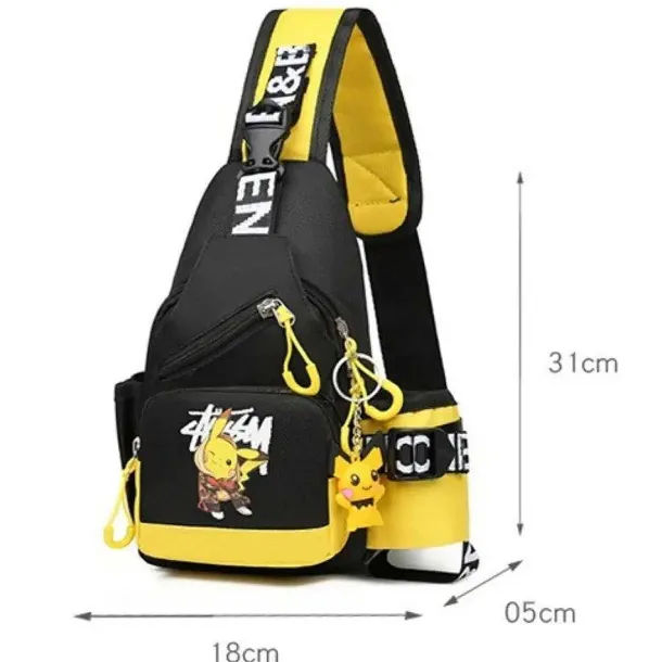 Stylische Schultertasche Fur Kinder Im Pikachu Look