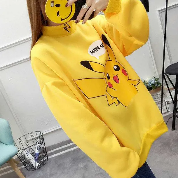 Stylisher Pokemon Pikachu Sweater Uberlange