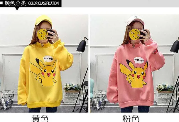 Stylisher Pokemon Pikachu Sweater Uberlange