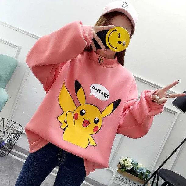 Stylisher Pokemon Pikachu Sweater Uberlange